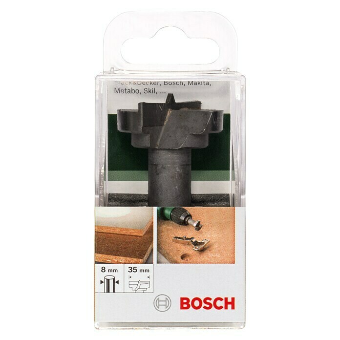 Bosch Broca para bisagras (Diámetro: 35 mm, Dos aristas de corte)
