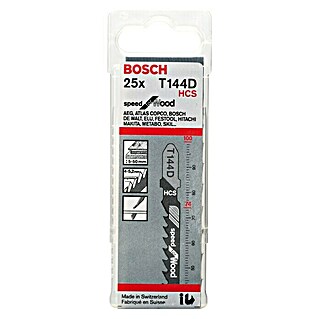 Bosch Decoupeerzaagbladen T 144 D (Zachthout/Vezelplaat, 25 st., T-schacht)