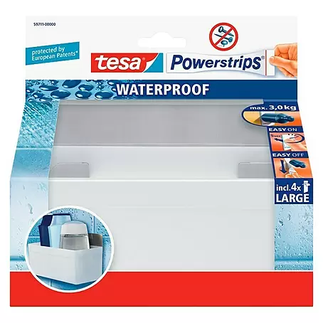 Tesa Powerstrips Waterproof Duschablage