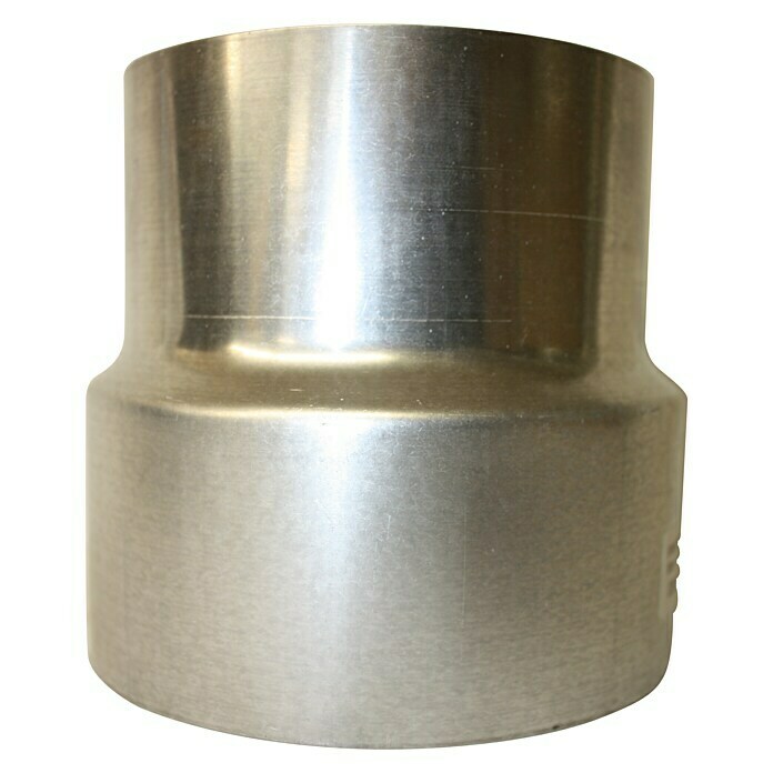 Ofenrohrreduzierung (Durchmesser: 150 mm - 120 mm, Feueraluminiert, Silbergrau)