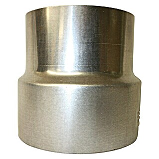 Ofenrohrreduzierung (Durchmesser: 150 mm - 120 mm, Feueraluminiert, Silbergrau)