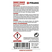 Pyramis Spülenpflege Shiny Sinks (200 ml, Edelstahlspülbecken)
