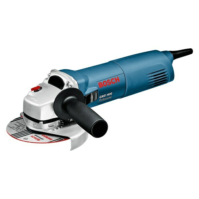 Bosch Professional Winkelschleifer GWS 14001.400 W, 125 mm, Leerlaufdrehzahl: 11.000 U/min Left Side View