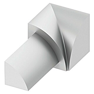 Viertelkreis-Eckleiste (Aluminium, Silber, 12,5 mm)