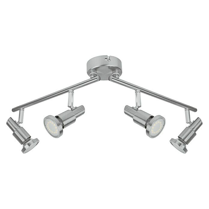 Ledvance LED-Deckenstrahler (15,6 W, L x B x H: 1.190 x 80 x 170 mm, Nickel  matt, Warmweiß, 6 Stk.) | BAUHAUS