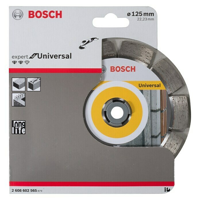 Bosch Professional Diamantdoorslijpschijf Expert Universal (Schijfdiameter: 125 mm, Geschikt voor: Bouwmaterialen)