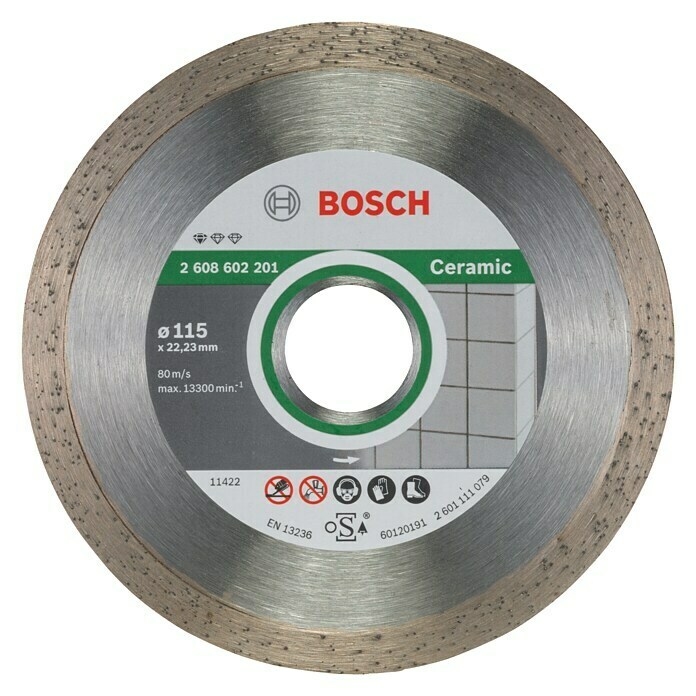Bosch Disque à tronçonner diamanté Standard Ceramic