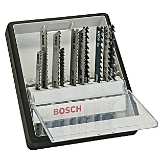 Bosch Professional Stichsägeblatt-Set Robustline (Holz, 10 -tlg., T-Schaft)