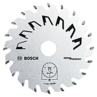 Bosch Kreissägeblatt (Durchmesser: 85 mm, Anzahl Zähne: 20 Stk., Passend für: Bosch Mini-Handkreissäge PKS 10,8)