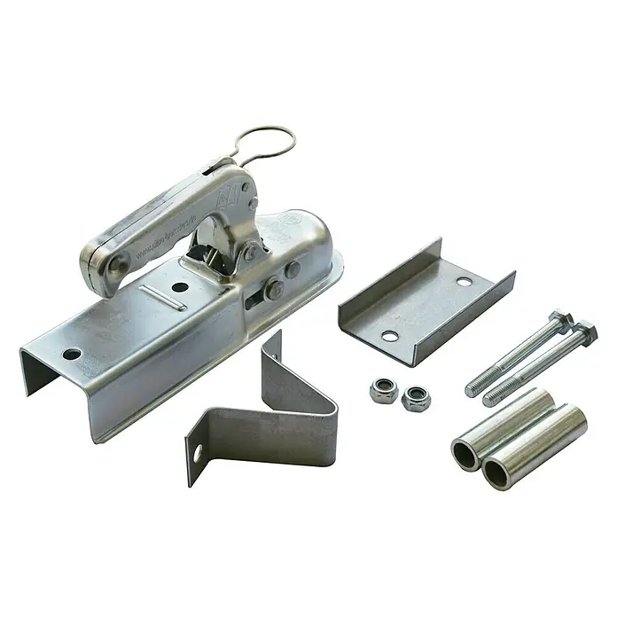 Stema Kupplungs-Set - Passend für: Stema Anhänger 550er/750er Serie, Aluminium, Verzinkt - Anhängerkupplung-Set mit Montagezubehör für sicheres Anbringen und zuverlässigen Betrieb.