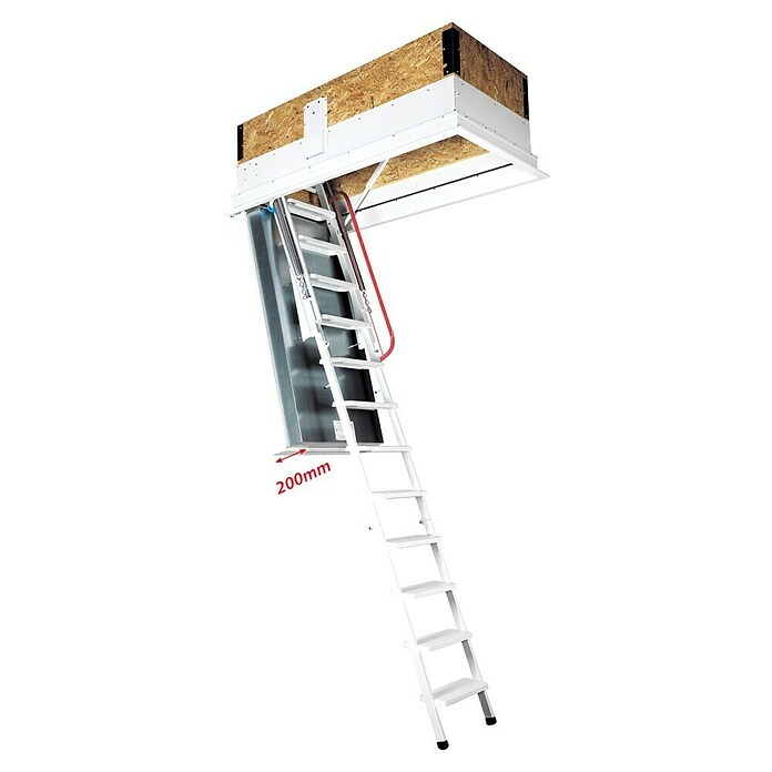Wippro Bodentreppe Isotec 200 (120 x 60 cm, Wärmedämmung: 0,17 W/(m²K)) | BAUHAUS