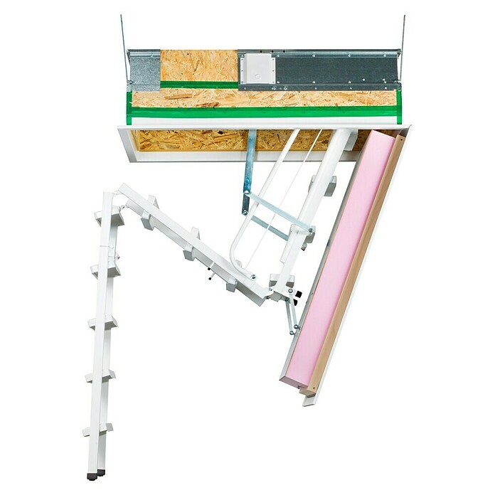Wippro Bodentreppe Klimatec 160 Smart (130 x 70 cm, Wärmedämmung: 0,34 W/(m²K)) | BAUHAUS