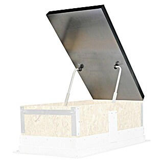 Wippro Bodentreppen-Oberdeckel ADH Isotec (Nicht isoliert, Automatisch nach hinten öffnend, Passend für: Wippro Bodentreppen Isotec, Isotec Luxe, Isotec 200, Klimatec 120 × 60 cm)