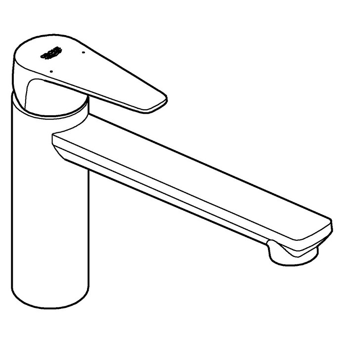 Grohe Spültischarmatur Start Edge (Chrom, Glänzend, B x H: 49 x 193 mm) | BAUHAUS