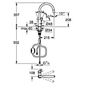 Grohe Start Loop Spültischarmatur Start Loop (Chrom, Glänzend, Höhe: 357 mm) | BAUHAUS