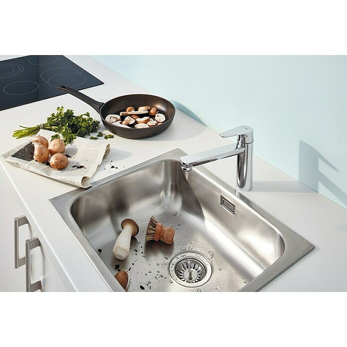 Grohe Spültischarmatur Start Edge (Chrom, Glänzend, B x H: 49 x 193 mm) | BAUHAUS