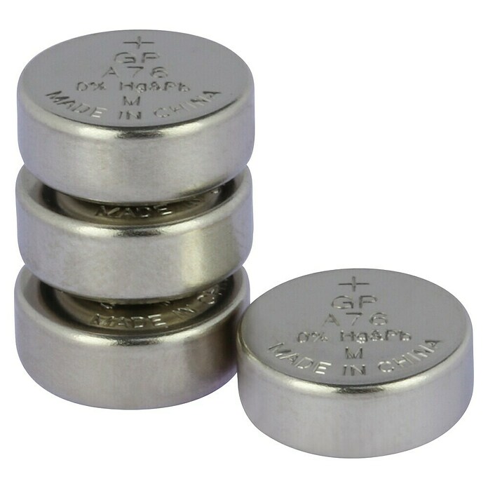 GP Extra LR44 Knopfzellen (10 Stück) – 1,5V, Alkaline, Kompatibel Mit AG13, A76, Quecksilberfrei