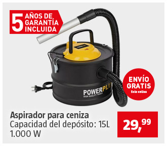 Aspirador electrico para cenizas