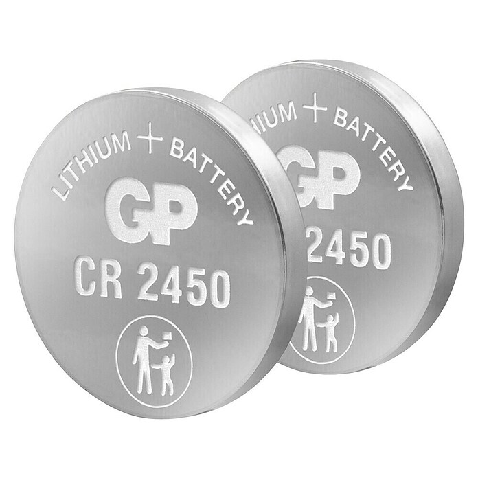 GP Lithium Batterie Knopfzellen CR2450 3V (2 Stk.) | BAUHAUS