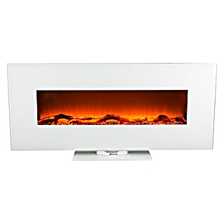 Voltomat HEATING Chimenea eléctrica de pie o mural Flat (Blanco, 26 x 128 x 61 cm)