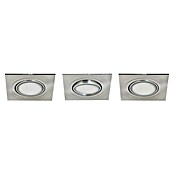 Tween Light LED-Einbauleuchten-Set (3 x 5 W, Eckig, Nickel matt, Warmweiß)