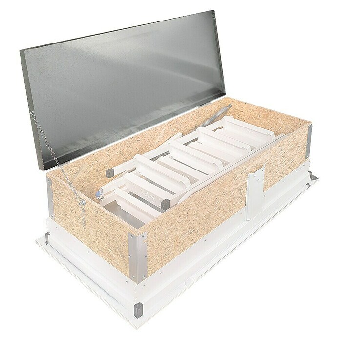 Wippro Bodentreppen-Oberdeckel HOD Isotec (Nicht isoliert, Manuell bedienbar, seitlich öffnend, Kette, Passend für: Wippro Bodentreppen Isotec, Isotec Luxe, Isotec 200, Klimatec 140 × 70 cm) | BAUHAUS