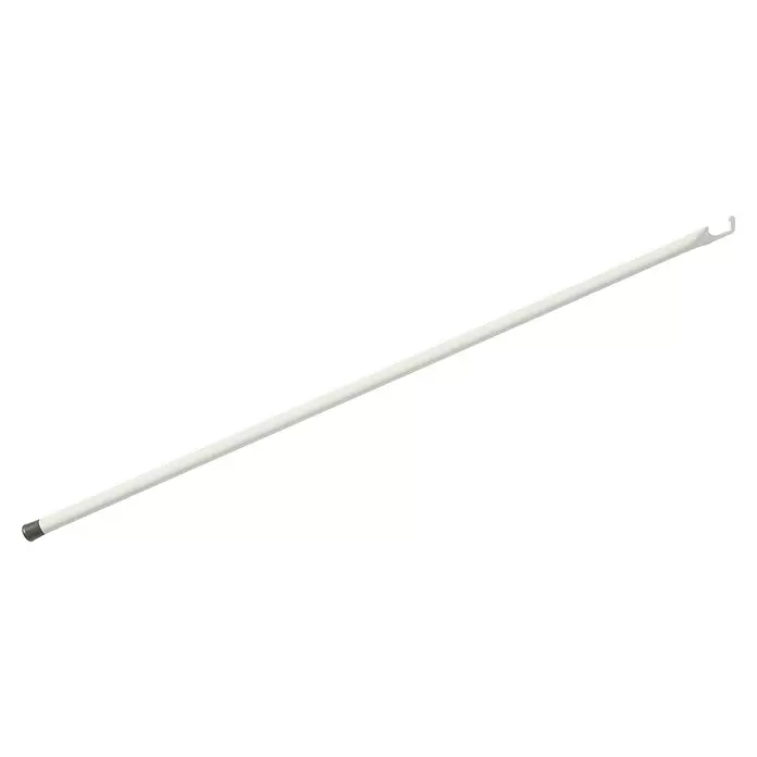 Wippro Griffstange - 250 cm, Passend für: Wippro Bodentreppen - Weißer Bedienungsstab mit dunkler Spitze und gebogenem Ende für hohe Fenster oder Jalousien.