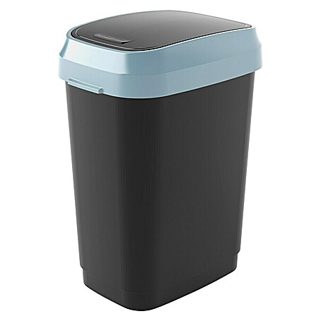 KIS Schwingdeckeleimer Dual Swing (25 l, Schwarz/Grau, Kunststoff)