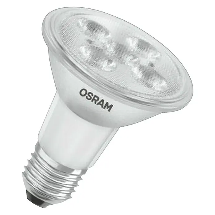 Osram Superstar Bombilla LED PAR20 - E27, Intensidad regulable, Blanco cálido, 345 lm, 5 W - Bombilla LED OSRAM: solución de iluminación eficiente y duradera. Tecnología LED de ahorro energético para una luz brillante y agradable.