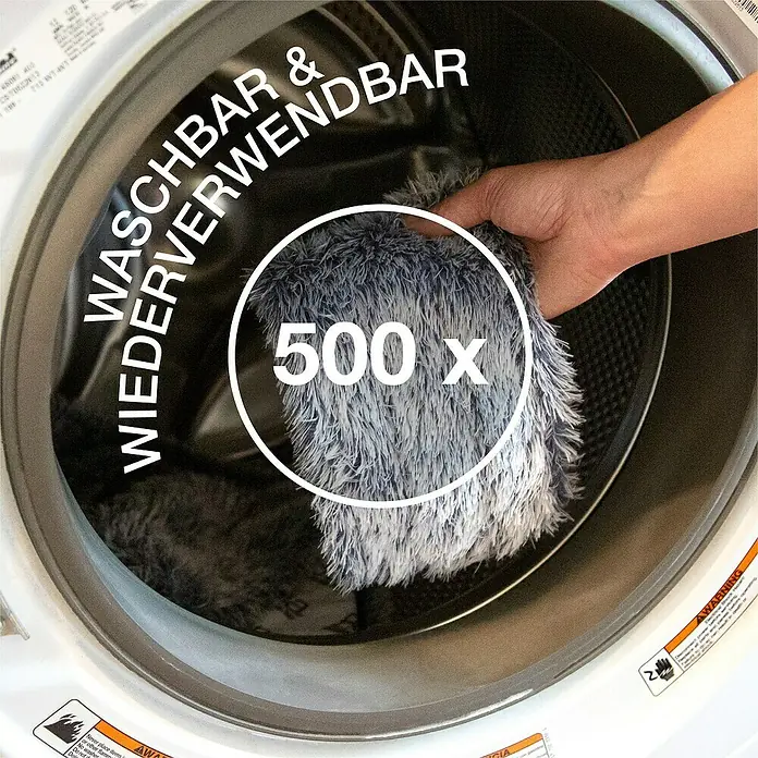 Bona Mikrofaser-Staubpad - Mikrofaser, Waschbar - Waschbarer und wiederverwendbarer Reinigungshandschuh für bis zu 500 Anwendungen.