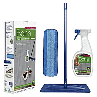 Bona Reinigungs-Set Laminat & Fliesen (1 x Cleaner, 1 x Mop, 1 x Microfaser-Reinigungspad)