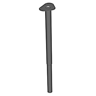 Element System Teleskopska noga za namještaj (Promjer: 5 cm, Podešavanje po visini: 60 cm - 90 cm, Nosivost: 75 kg, Čelik, Crne boje)