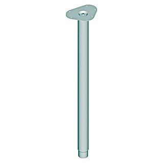 Element System Pata telescópica para muebles Expand (Diámetro: 5 cm, Ajuste de altura: 80 cm - 120 cm, Capacidad de carga: 75 kg, Acero, Cromo)