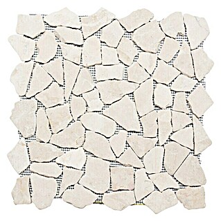 Mozaik pločica Mramor (30,5 x 30,5 cm, Bijele boje, Mat)