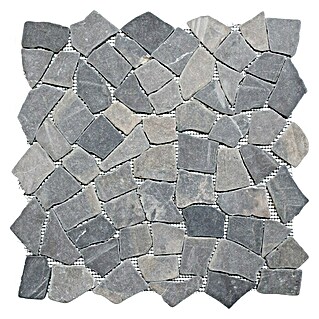 Mozaik pločica Mramor (30,5 x 30,5 cm, Crne boje, Mat)