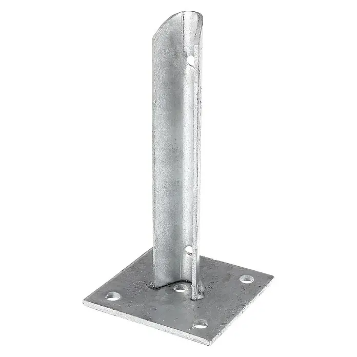 Alberts Pfostenträger - Stahl, Passend für: Pfosten mit Ø 34 mm - Pfostenträger aus verzinktem Stahl. Ideal für die sichere Befestigung von Pfosten im Außenbereich.