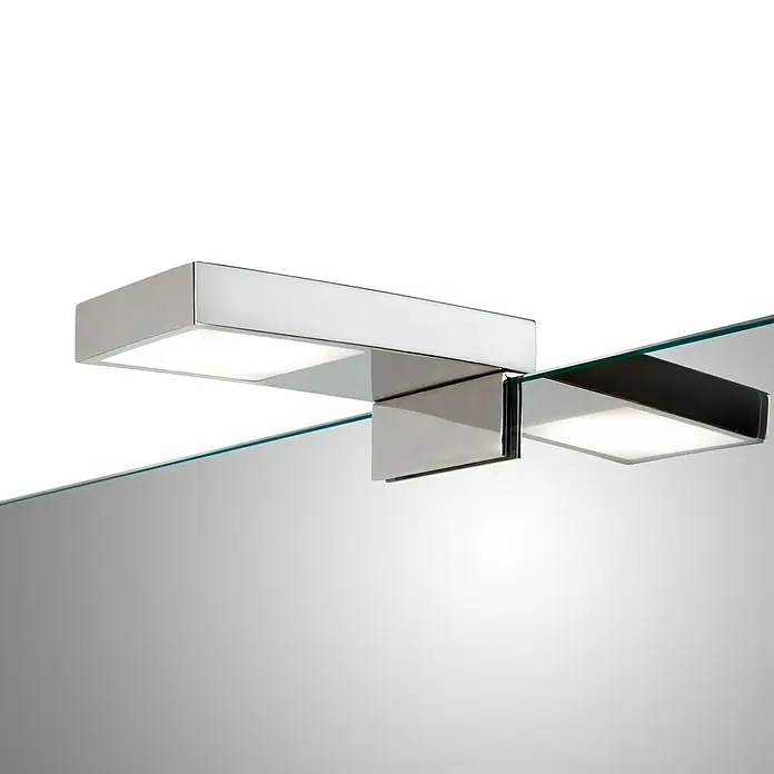 Camargue LED-Spiegelleuchte Titan - 5 W, 230 V - Moderne Spiegellampe mit quadratischem Design und LED-Beleuchtung. Ideal für Badezimmer und andere Räume, die helles Licht benötigen.
