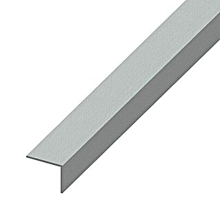 Kantoflex Winkelprofil (1 000 x 10 x 20 mm, Aluminium, Eloxiert, Edelstahloptik, Stärke: 1 mm)