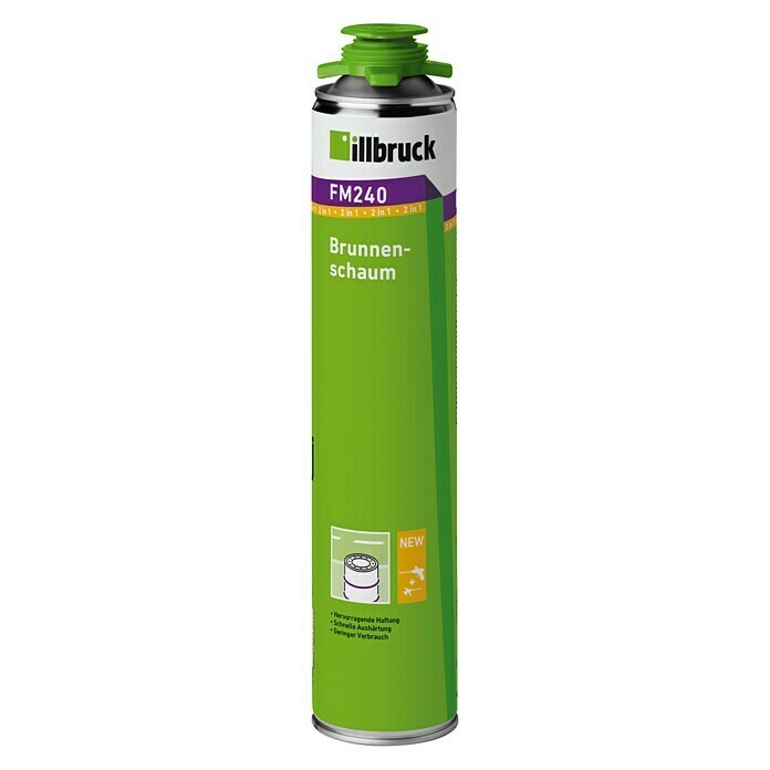 Illbruck Brunnenschaum FM240750 ml, Polyurethane (PU) Front View