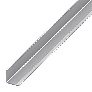 Kantoflex Perfil angular (2.000 x 20 x 20 mm, Espesor: 1,5 mm, Acero inoxidable, Plateado)