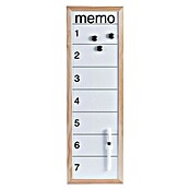 Zeller Present Magnettafel Memo (20 x 60 cm, Inkl. Stift, Stiftehalter, 3 Magnete, Aufhängeösen)