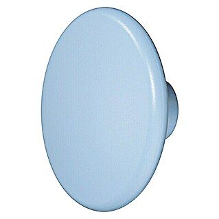 Meubelknop (Type meubelgreep: Knop, Ø x h: 52 x 24 mm, Kunststof, Blauw)