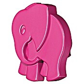 Möbelknopf (21 x 52 x 55 mm, Kunststoff, Pink, Elefant)