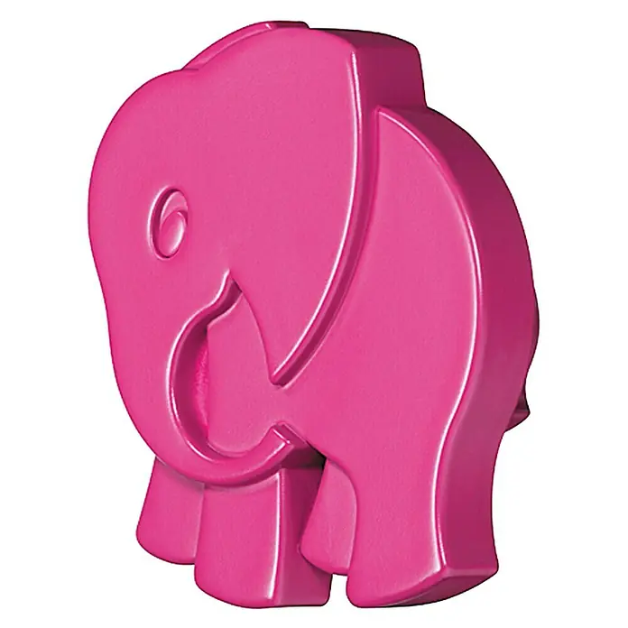 Häfele Pomo infantil para mueble - Tipo de tirador del mueble: Botón, Ø x Al: 52 x 55 mm, Plástico, Pink, Características del diseño: Elefante - Molde de arena de elefante rosa, perfecto para la diversión creativa en la arenera o en la playa. Juguete duradero.