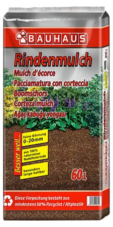 BAUHAUS Rindenmulch - 60 l, 0 mm - 20 mm online kaufen bei BAUHAUS