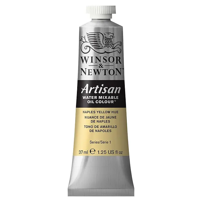 Winsor & Newton Artisan Ölfarbe - Neapel Gelb, 37 ml, Tube - Tube Artisan Water Mixable Ölfarbe von Winsor & Newton in Neapelgelbton, 37 ml, ideal für Künstler.