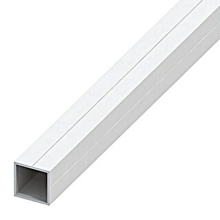Kantoflex Quadratrohr (1 000 x 23,5 x 23,5 mm, Stärke: 1,5 mm, Hart-PVC, Weiß)
