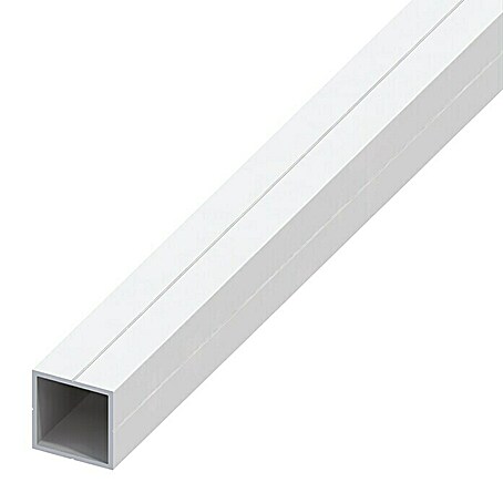 Kantoflex Quadratrohr (2.500 x 23,5 x 23,5 mm, Stärke: 1,5 mm, Hart-PVC, Weiß)