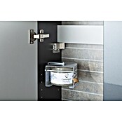 Camargue Fresh Wastafelonderkast (21,9 x 59,8 x 60,4 cm, Met draaibare mand & geurgel, Grafiet, Hoogglans)