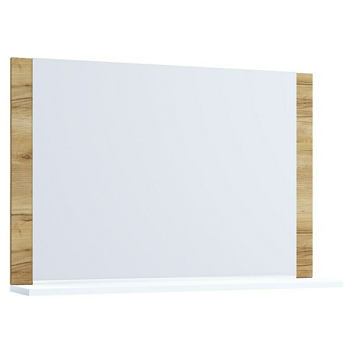 VCM Lendas Ablagespiegel (80 x 17 x 55 cm, Honig-Eiche/Weiß) | BAUHAUS